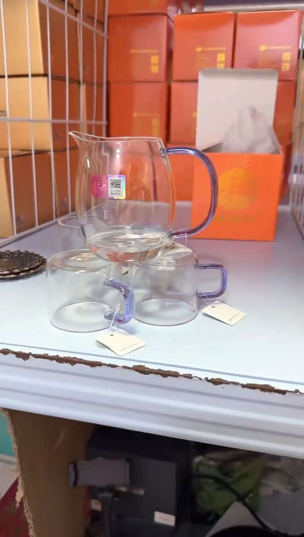 禾器澄然茶海浅紫色+禾器清禾杯一个装浅紫色*2