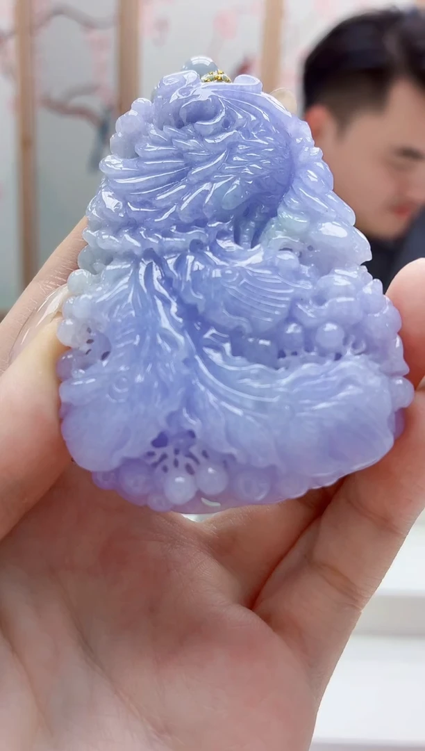 未镶嵌定制翡翠5060jw-毛货挂件65