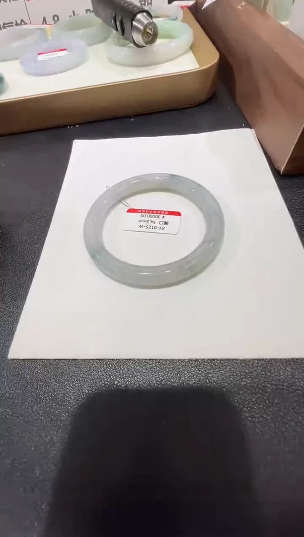 纯天然缅甸A货翡翠手镯54-55mm-125号