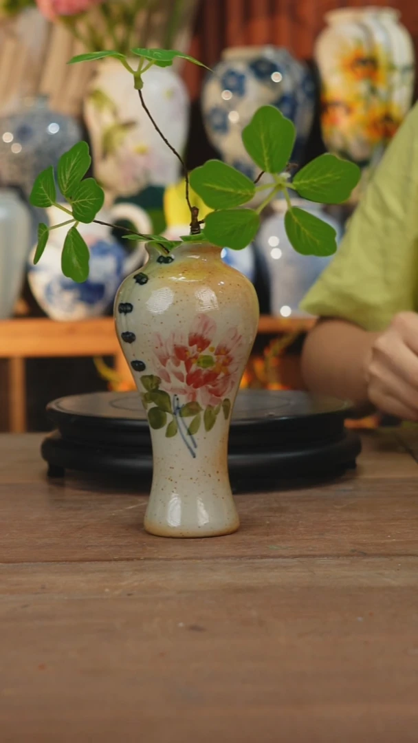 瓶景德镇设计师釉下手绘陶瓷花瓶