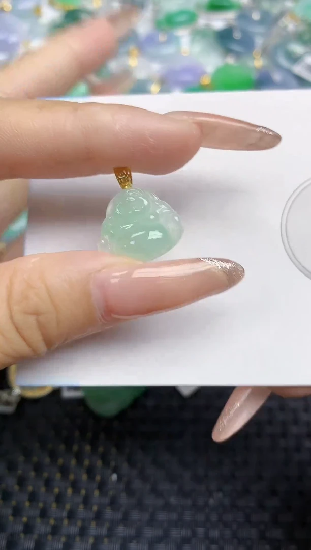 颈饰未镶嵌翡翠天然缅甸A货翡翠百元以上9元证书费自理