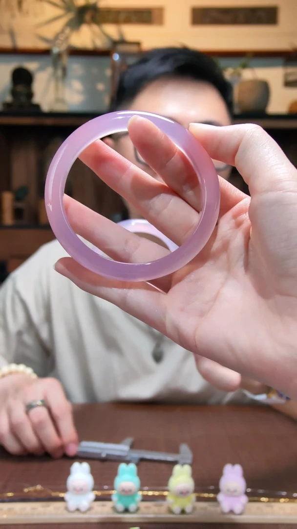 玛瑙/玉髓手镯未镶嵌02粉玉髓手镯YR