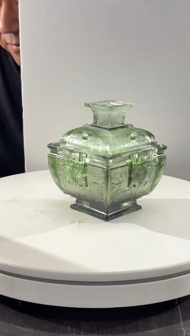 摆件清照方彝兽面方彝
