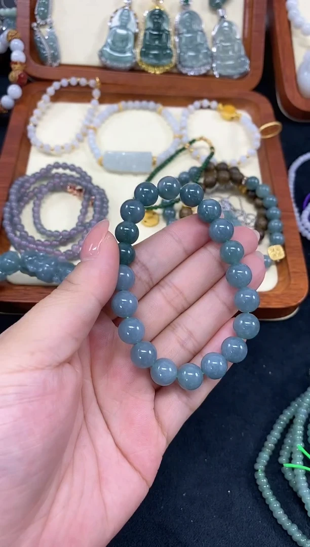 未镶嵌手链翡翠手串