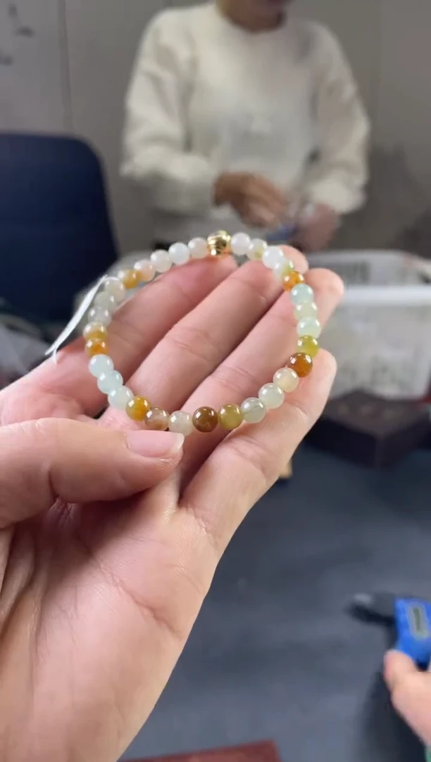 未镶嵌手链翡翠珠串