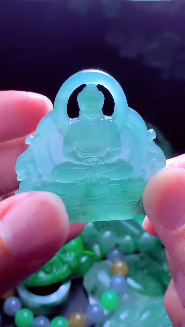 未镶嵌定制翡翠玲*#翡翠毛货定制