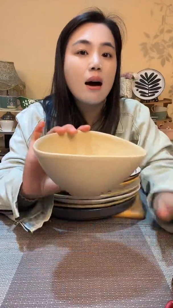 瓷片6英寸异形碗 微瑕介意勿拍