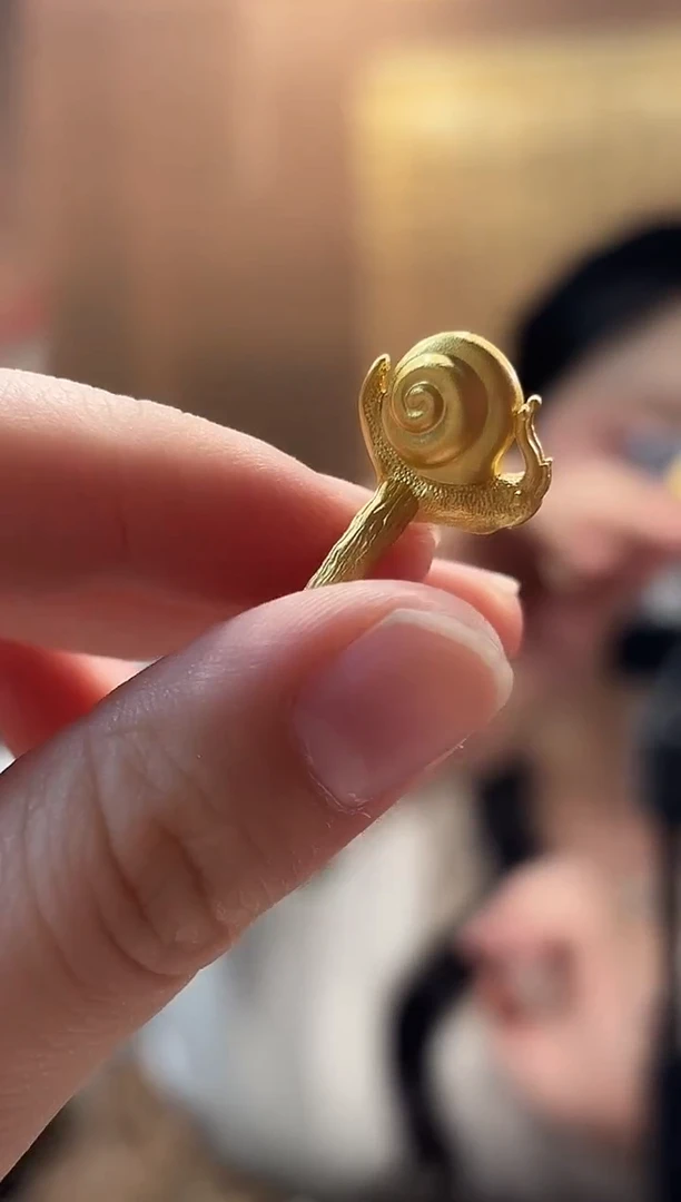 无925银蜗牛戒指/件