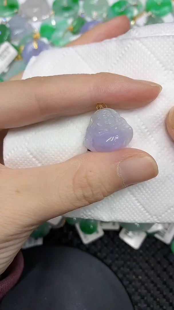 颈饰18K金镶嵌翡翠11111111111111111