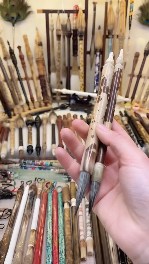 【清水试笔，拒绝蘸墨】墨琳笔庄毛笔2支