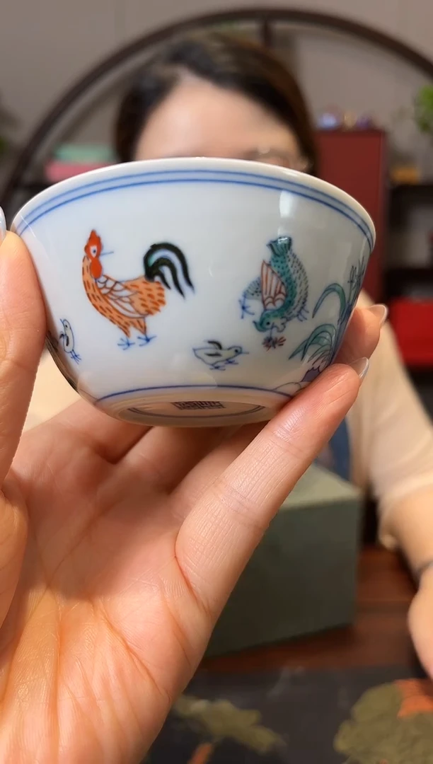 摆件景德镇涂杏花专场0272