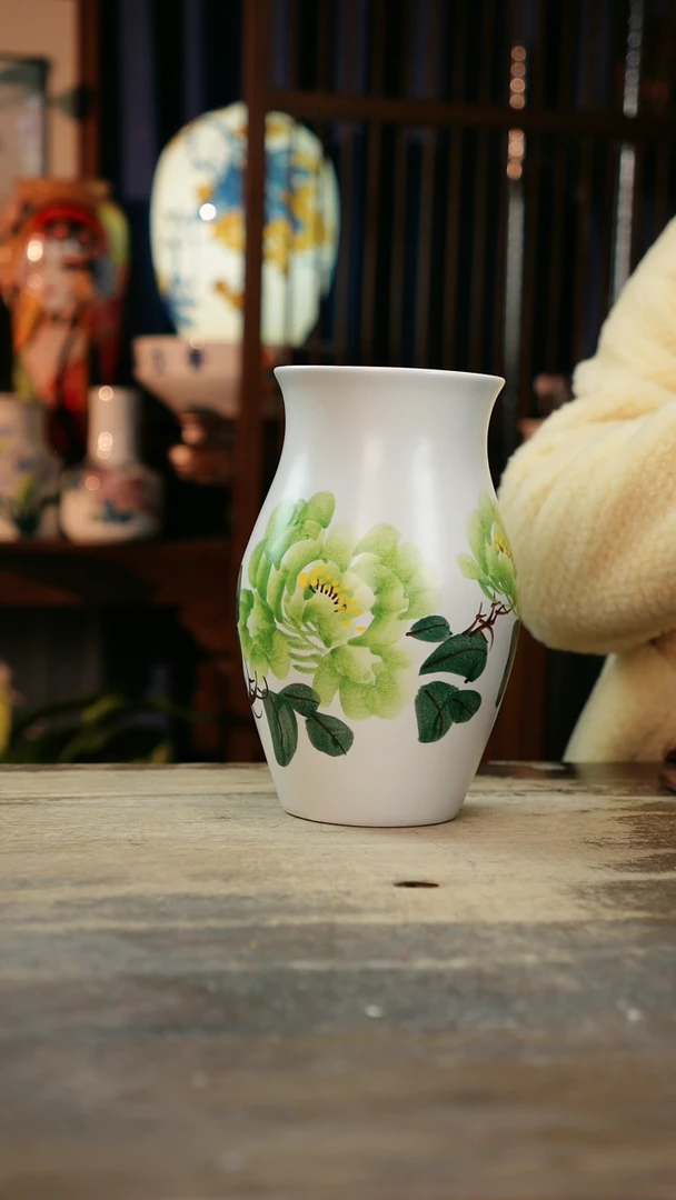 【闪购商品】瓷片景德镇纯手工釉下彩精品花瓶