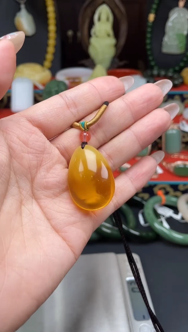 未镶嵌颈饰蜜蜡吊坠sm75