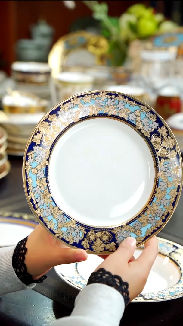 瓷片8英寸平盘 1个