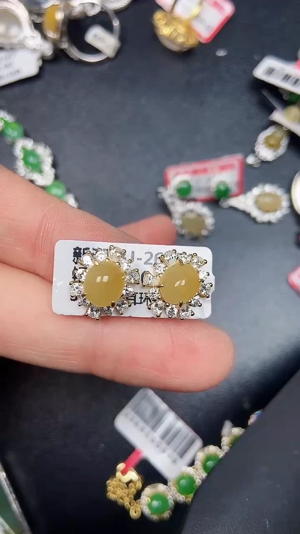 银S925镶嵌戒指翡翠2160