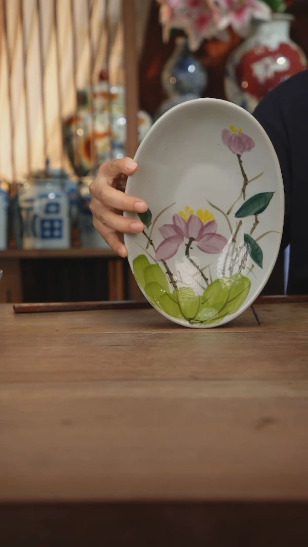 瓷片景德镇设计师釉下手绘陶瓷餐具