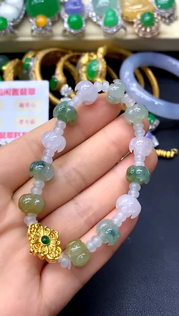 未镶嵌手链翡翠193-中国好珍宝