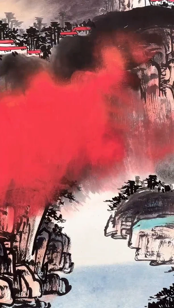 国画秦玉楼-4平尺-国画作品-画面各不相同