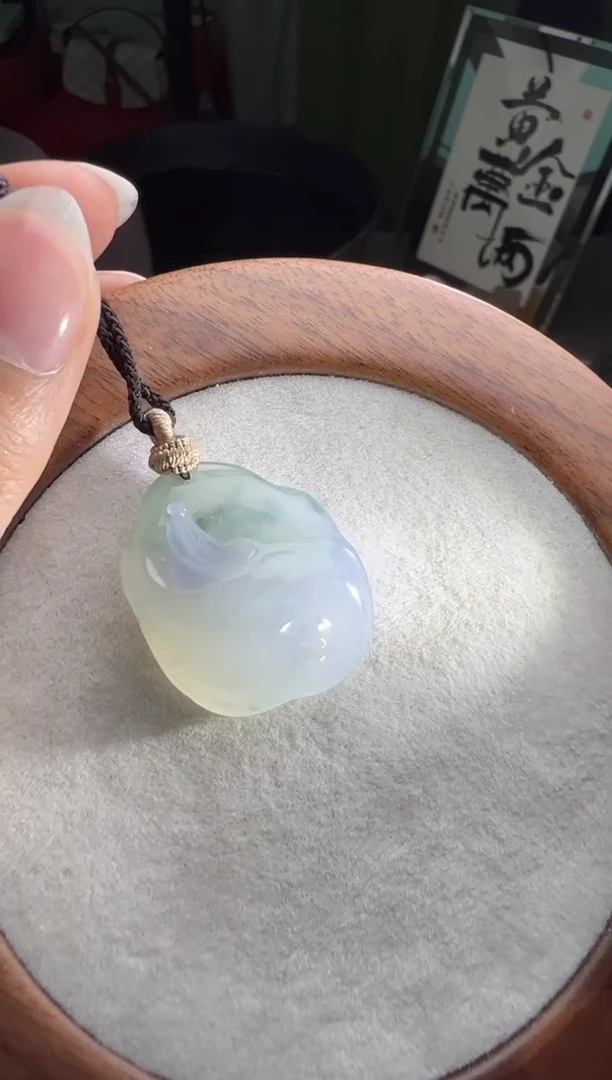 未镶嵌定制翡翠冰飘花随形悟道