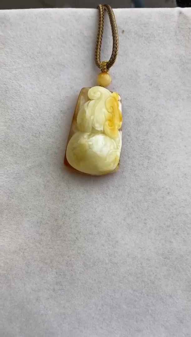 未镶嵌琥珀裸石10628116-吊坠