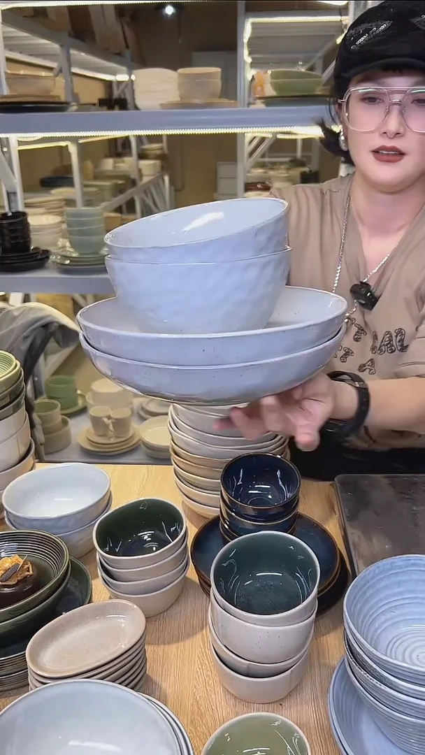 瓷302高温釉下彩陶瓷餐具默认微瑕