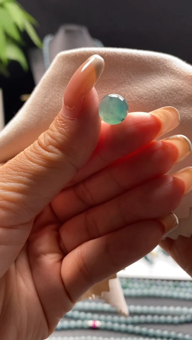未镶嵌手链翡翠散珠卡10MM圆珠