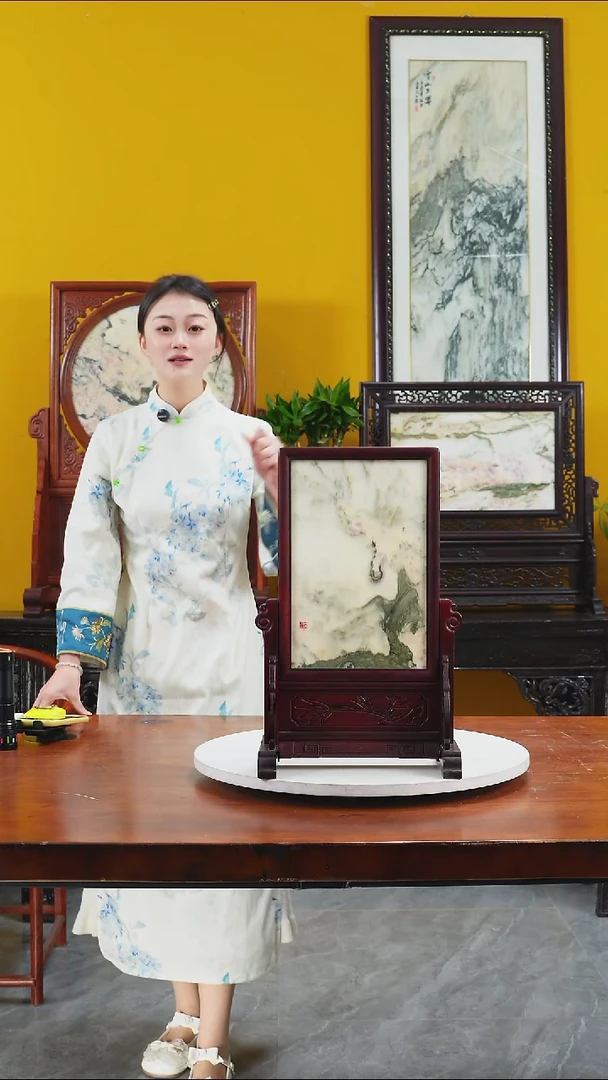 石材天然大理石画摆件