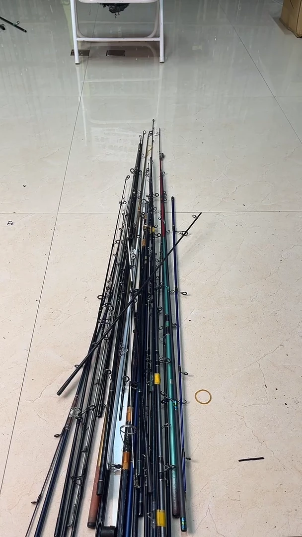 明**般中古鱼竿，实物以直播间为准