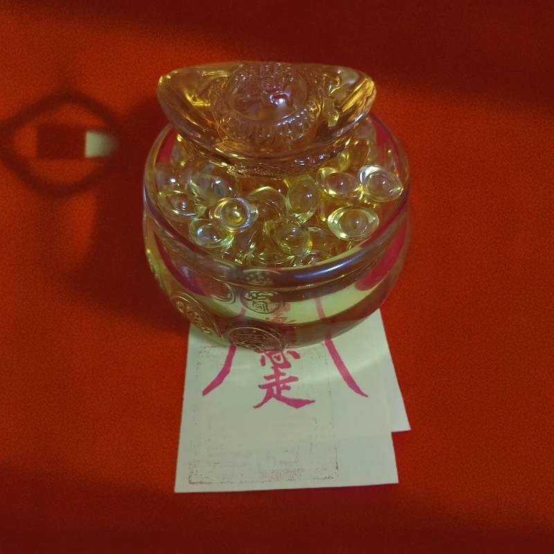 琉璃宝盆加卡纸手工精美创意