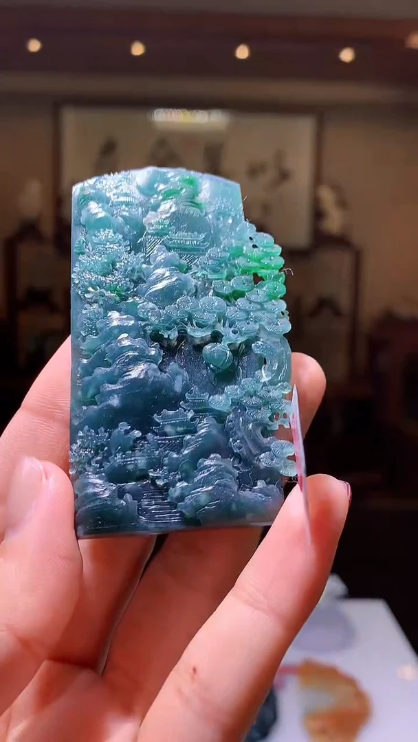 【闪购商品】定制翡翠未镶嵌1085hm-毛货挂件22