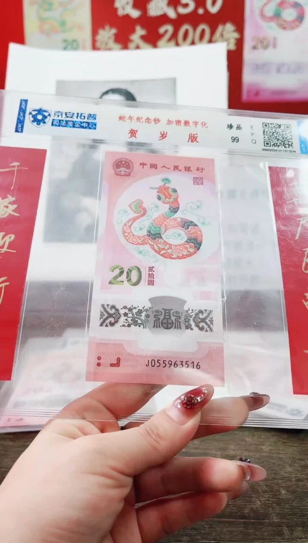【闪购商品】2025年乙巳蛇年纪念钞+对联