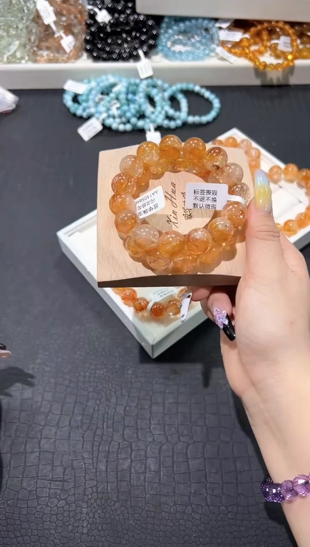 水晶手串未镶嵌31a多样性发其一【1条】默认微瑕14mm