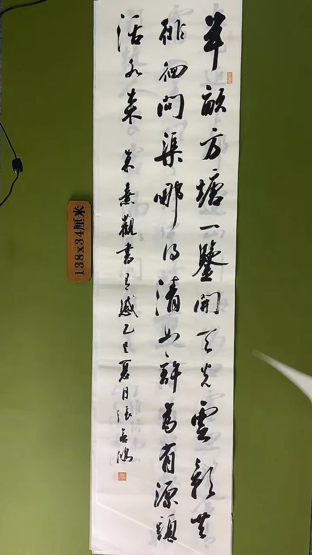 书法书法 张若鸿 尺寸138cm*34cm