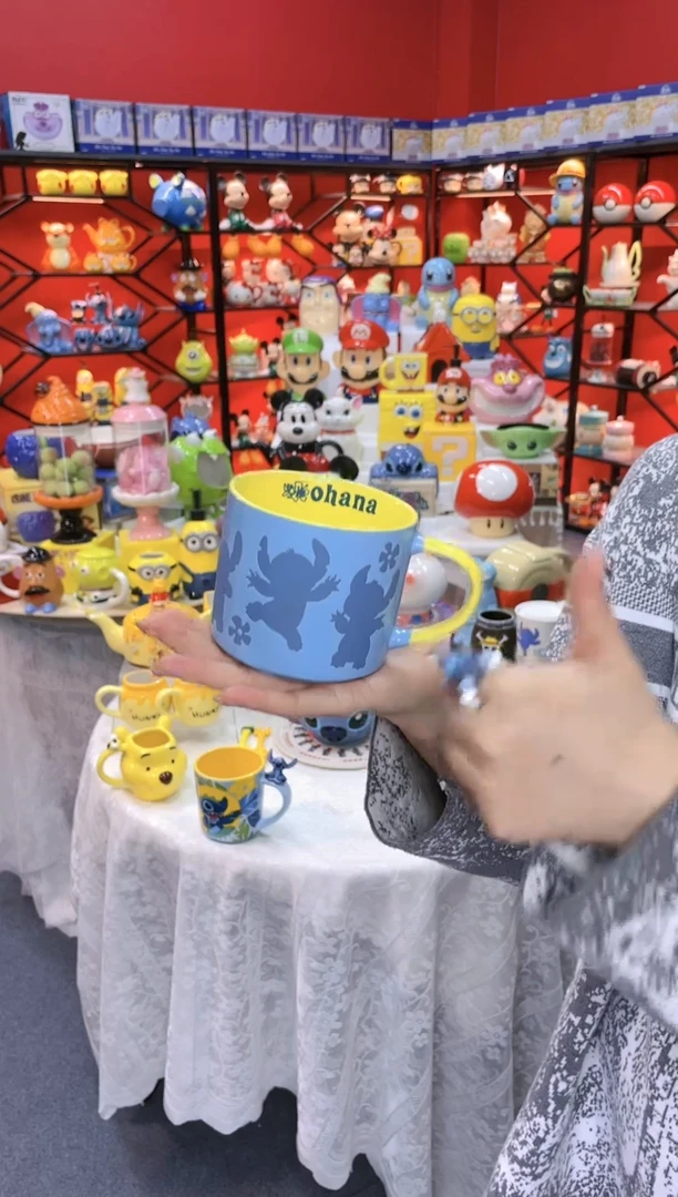 【闪购商品】1@@陶瓷杯史迪仔杯子