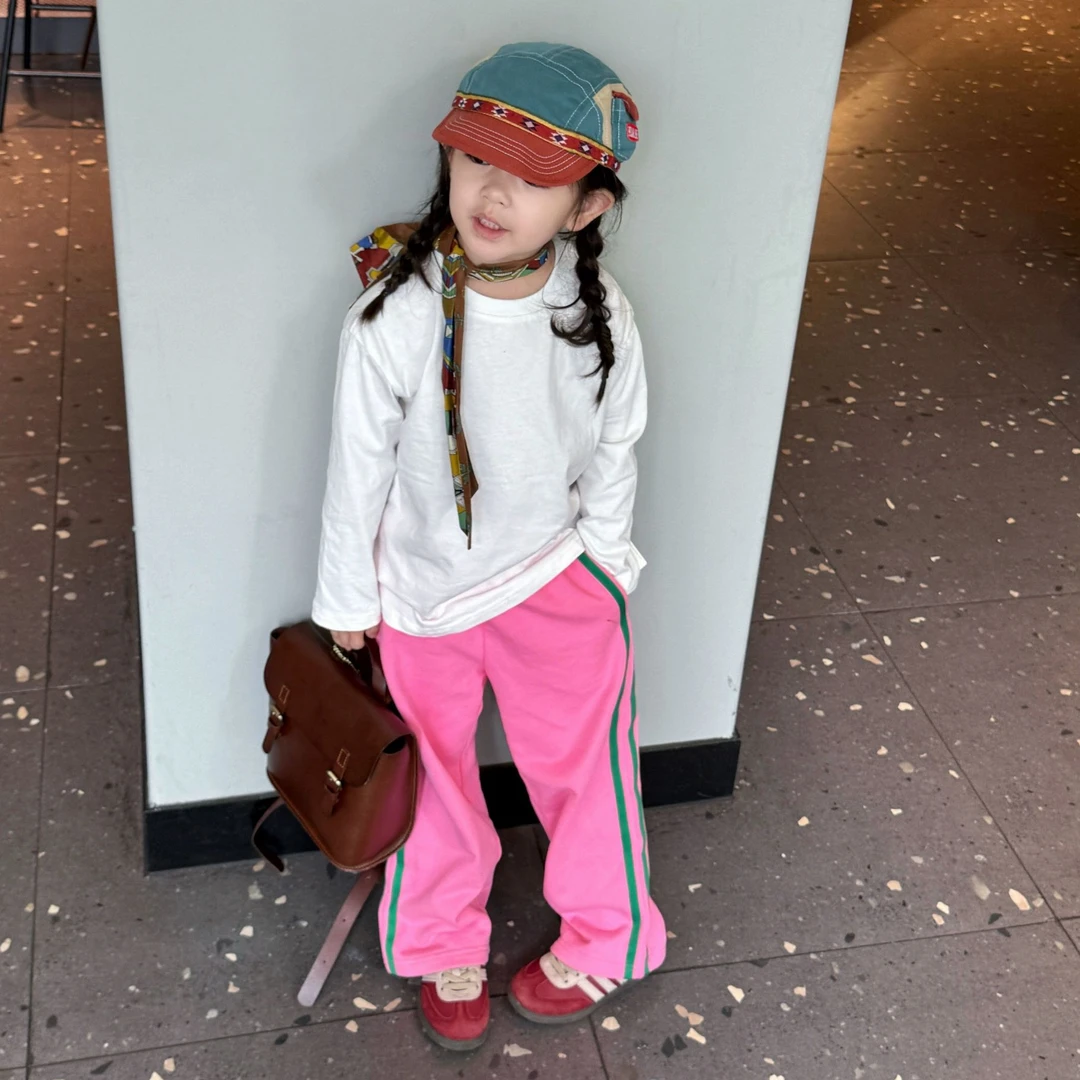 壹妈童装儿童休闲套装秋季新款洋气男女宝时尚长袖t恤运动风长裤