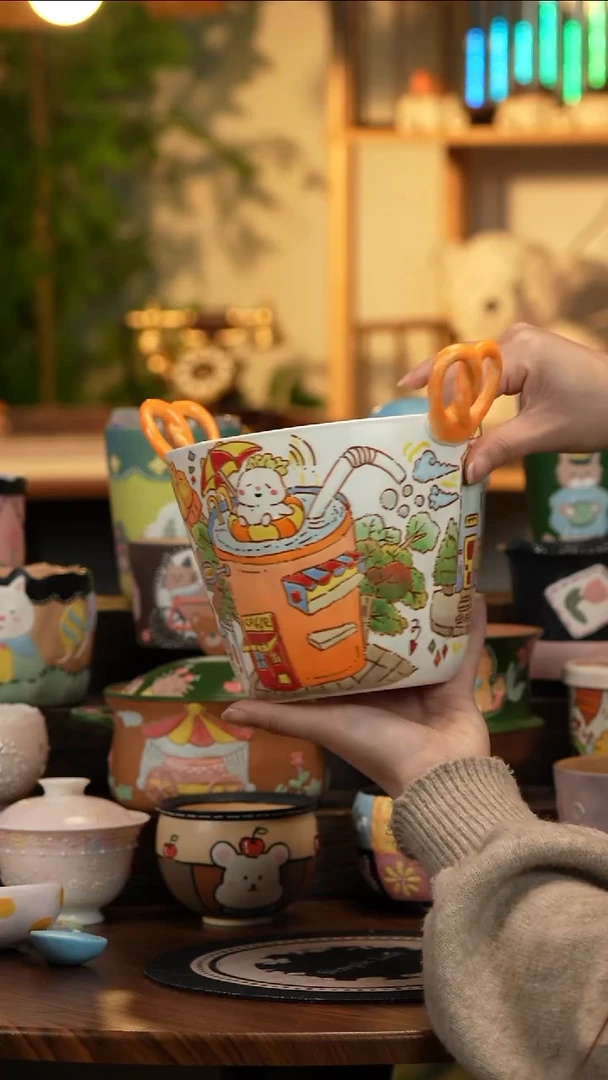 杯子瓷M24景德镇原创手工陶瓷