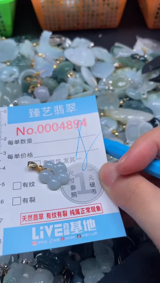 颈饰未镶嵌翡翠4894