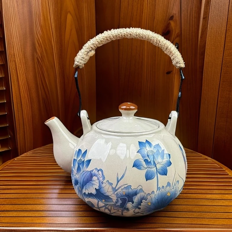 荷韵南瓜提梁壶B24