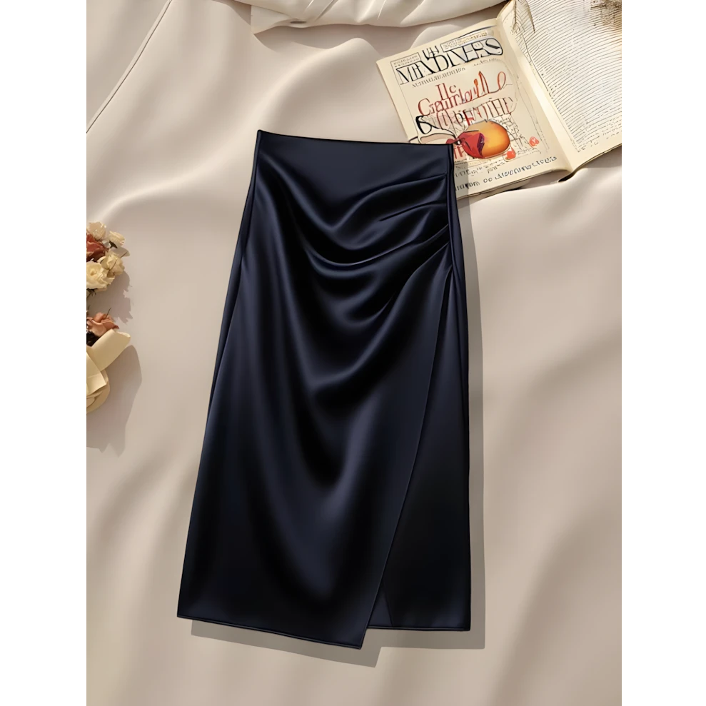 百褶裙别致漂亮夏季百搭小众气质裙子女2025法式轻奢感穿搭中长裙