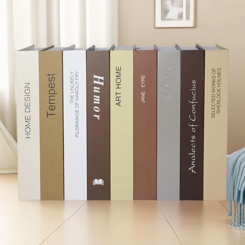 简约现代北欧风格假书摆件仿真书籍盒子拍照模型客厅办公室装饰书