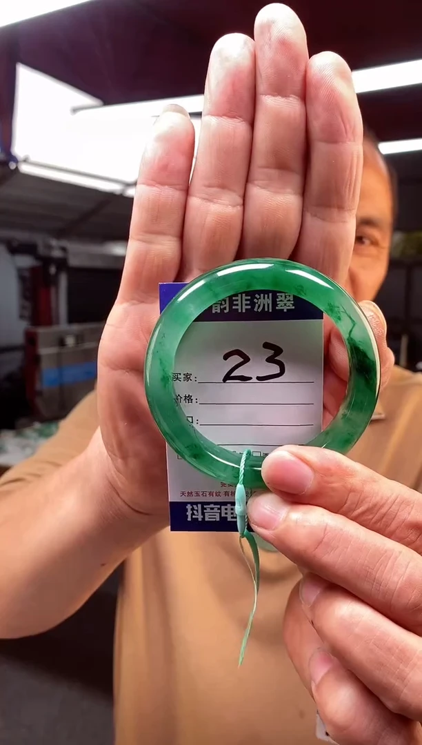 未镶嵌手镯石英质玉（非洲翠）58+