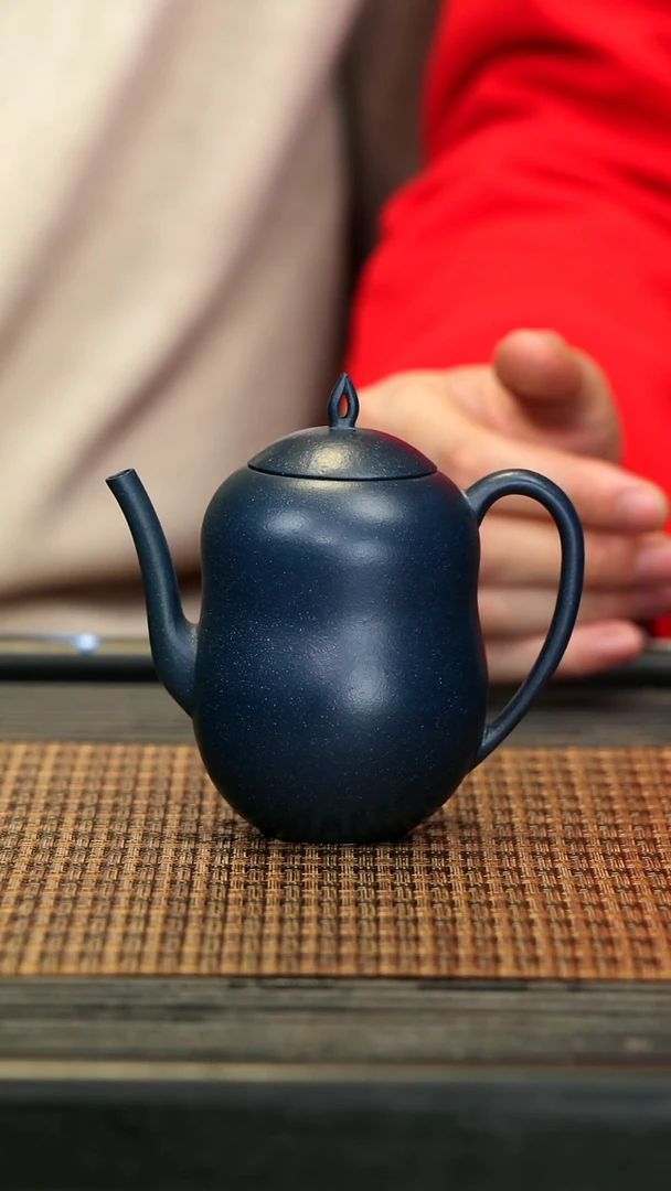 【闪购商品】紫砂茶壶WT40葫芦 墨绿泥