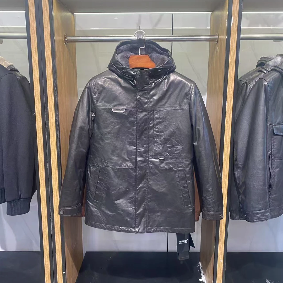 28183男士真皮皮衣外套