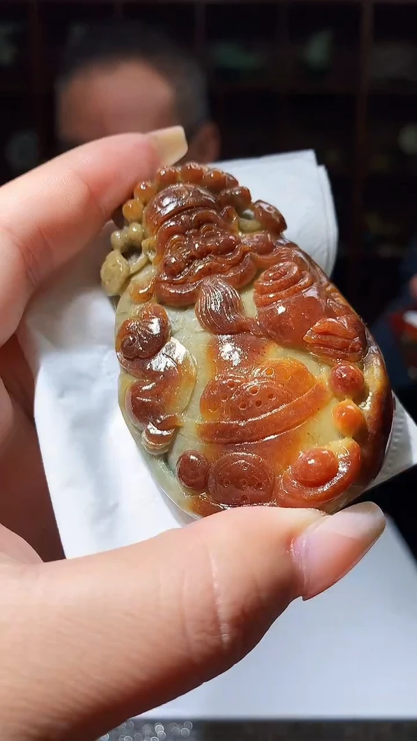 【闪购商品】定制翡翠未镶嵌1049xx-毛货挂件39