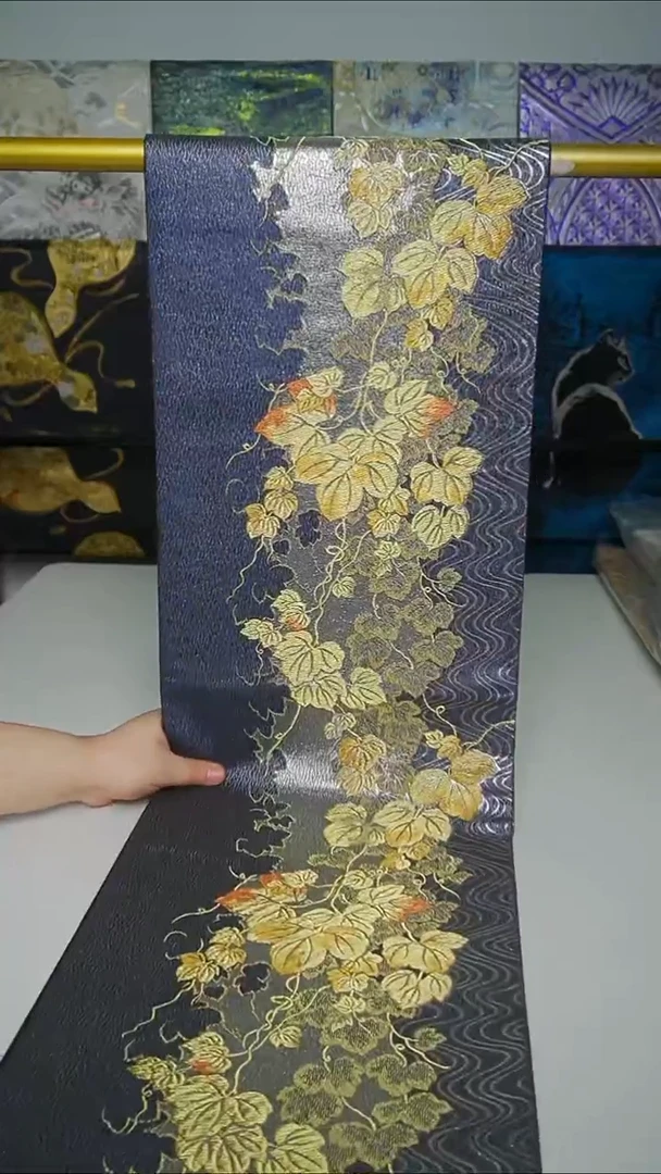 织绣织锦8葡萄叶