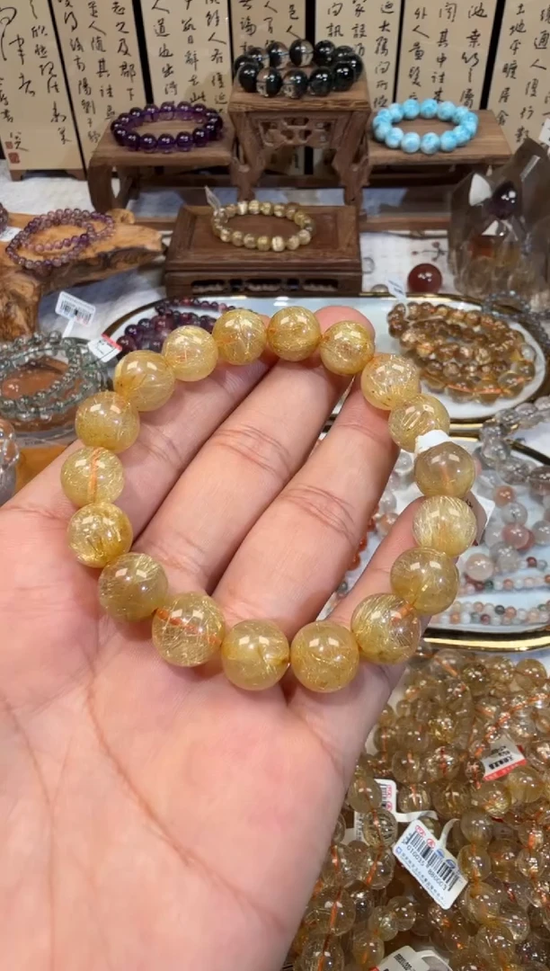 未镶嵌手链水晶SJ-369金发晶