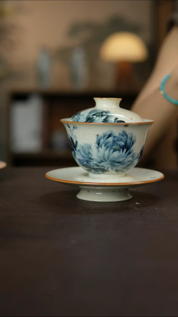 杯景德镇陶瓷杯碗柴烧多人