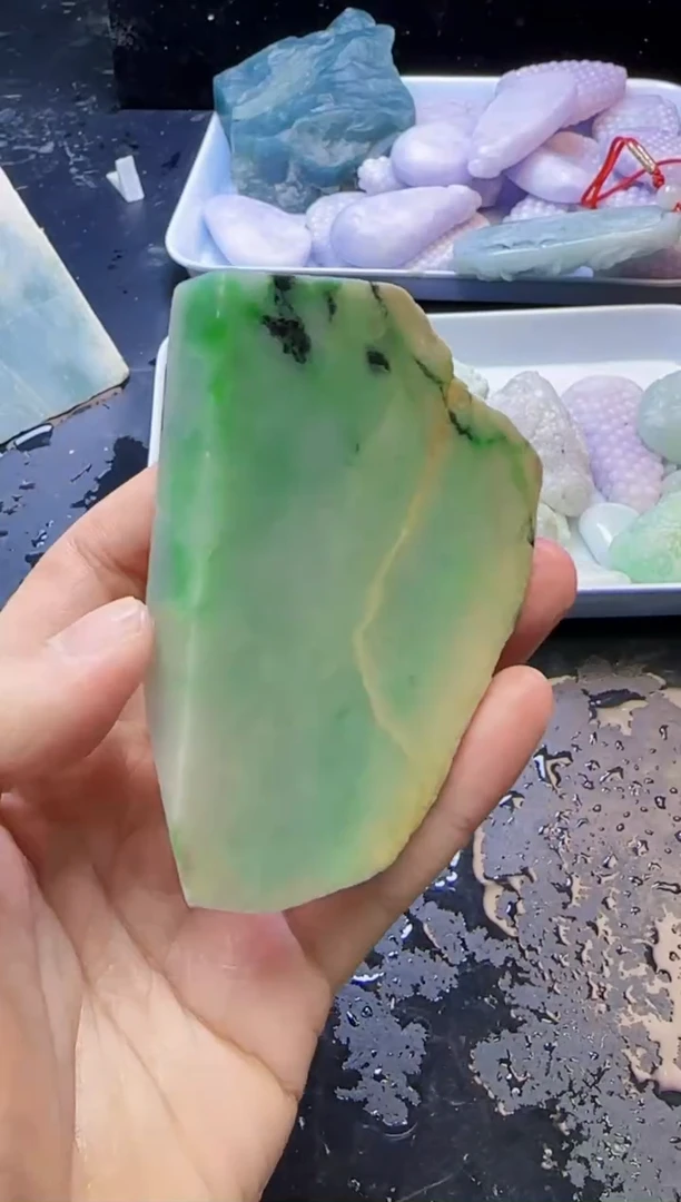 颈饰未镶嵌翡翠038天然A货翡翠