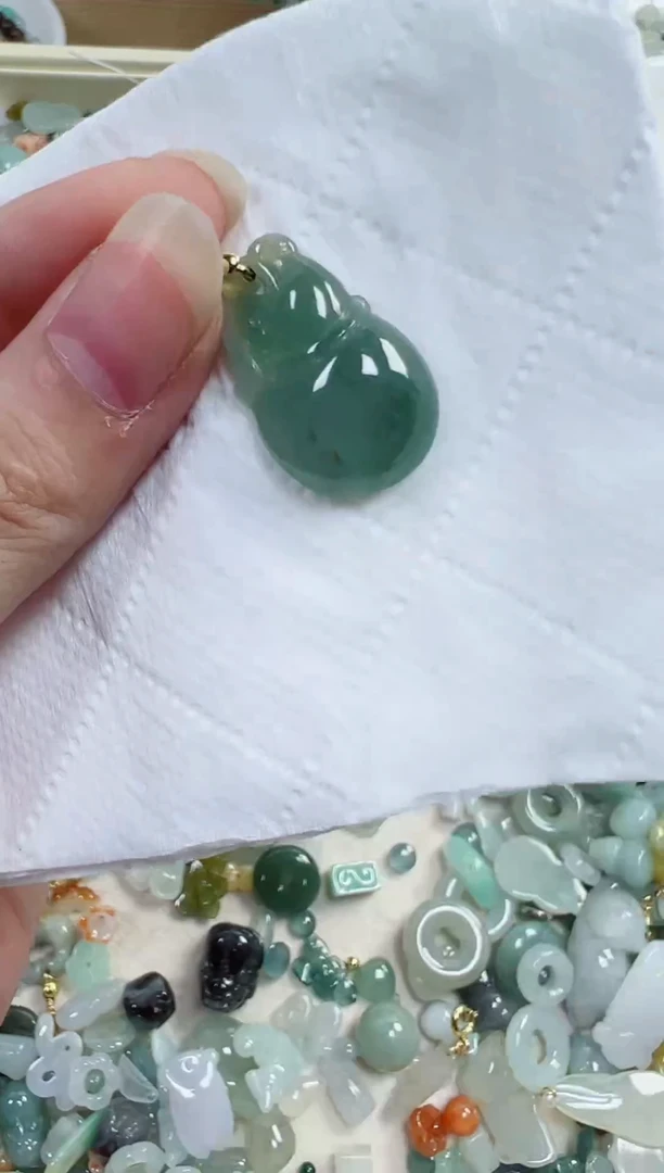 翡翠散珠138号链接，A货翡翠