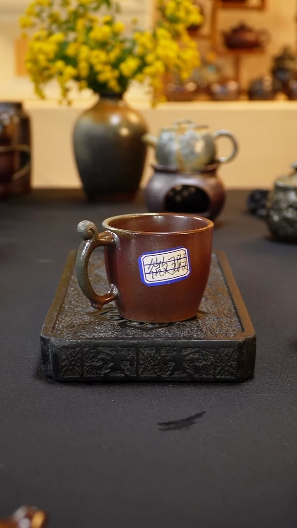 茶壶紫砂纯自然柴烧